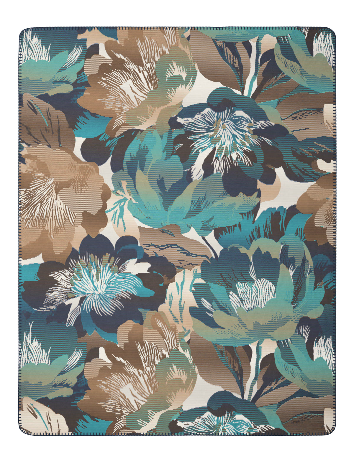 Plaid in Caldo Cotone WINTER FLORA Soggiorno Borbo