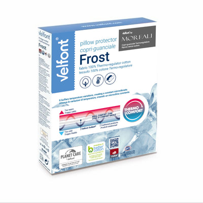 Copriguanciale Termoregolatore Outlast® Materasso Velfont x Moreali 50 x 80 Bianco