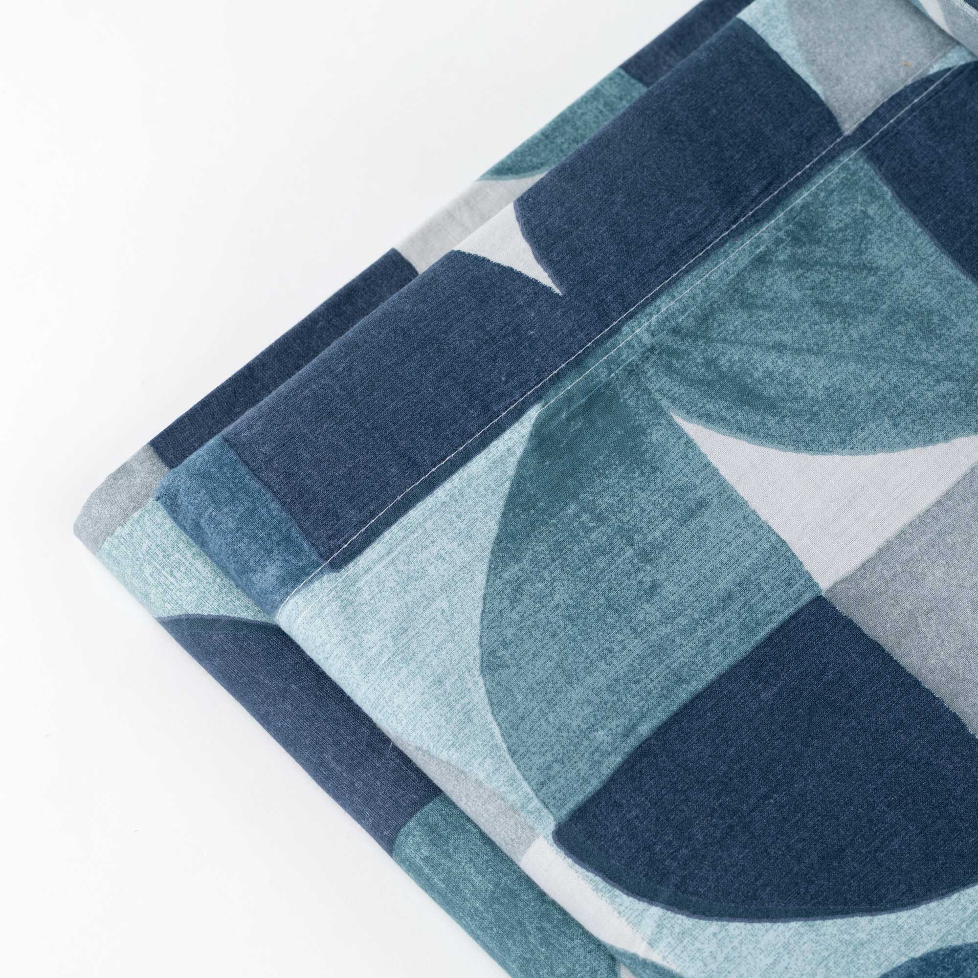 Completo Lenzuola Cotone Stampato Cassio Letto Riviera