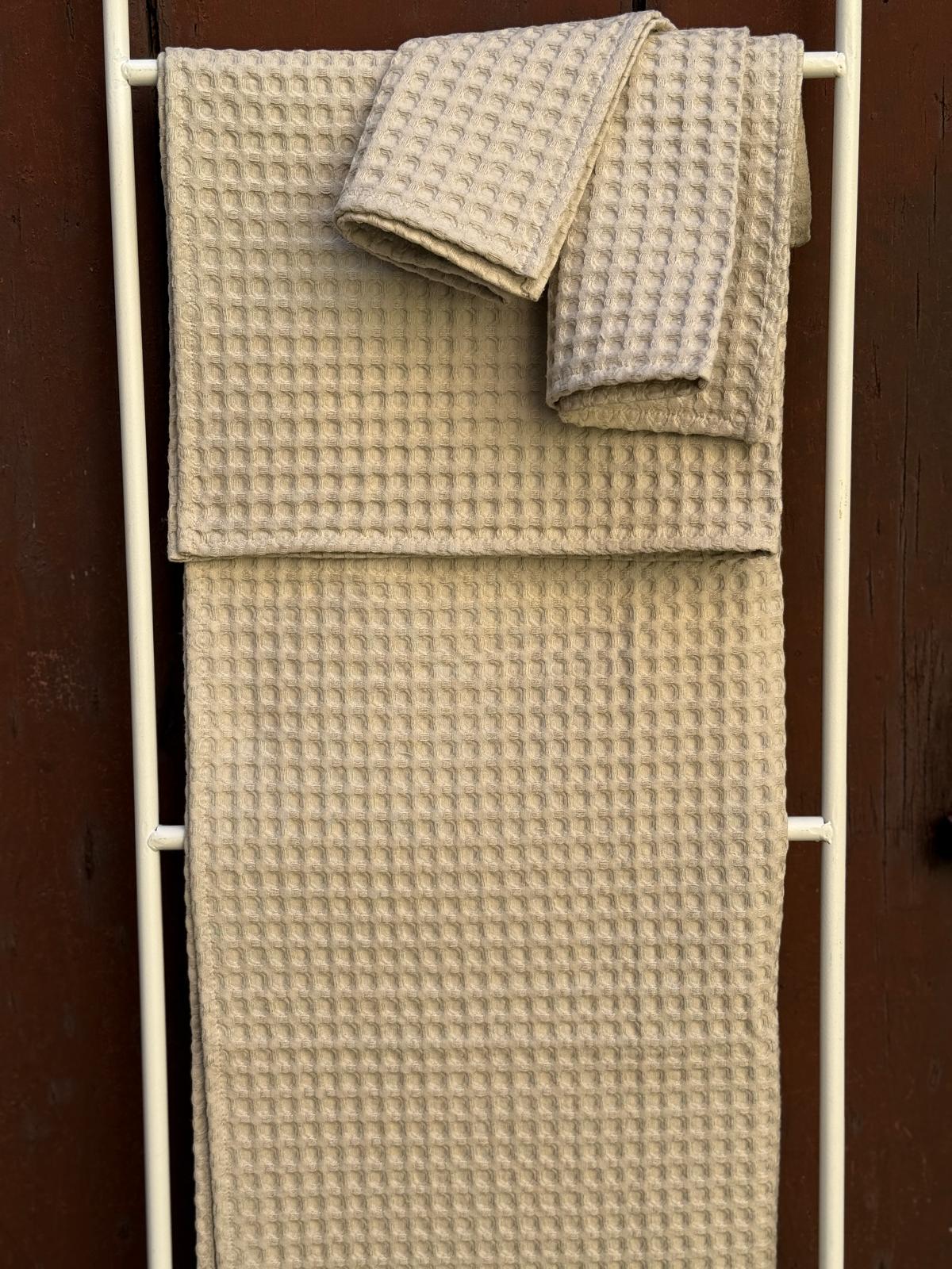 Set Asciugamani APONE Bagno Moreali Tessile Casa 60 x 110 / 40 x 60 Corda