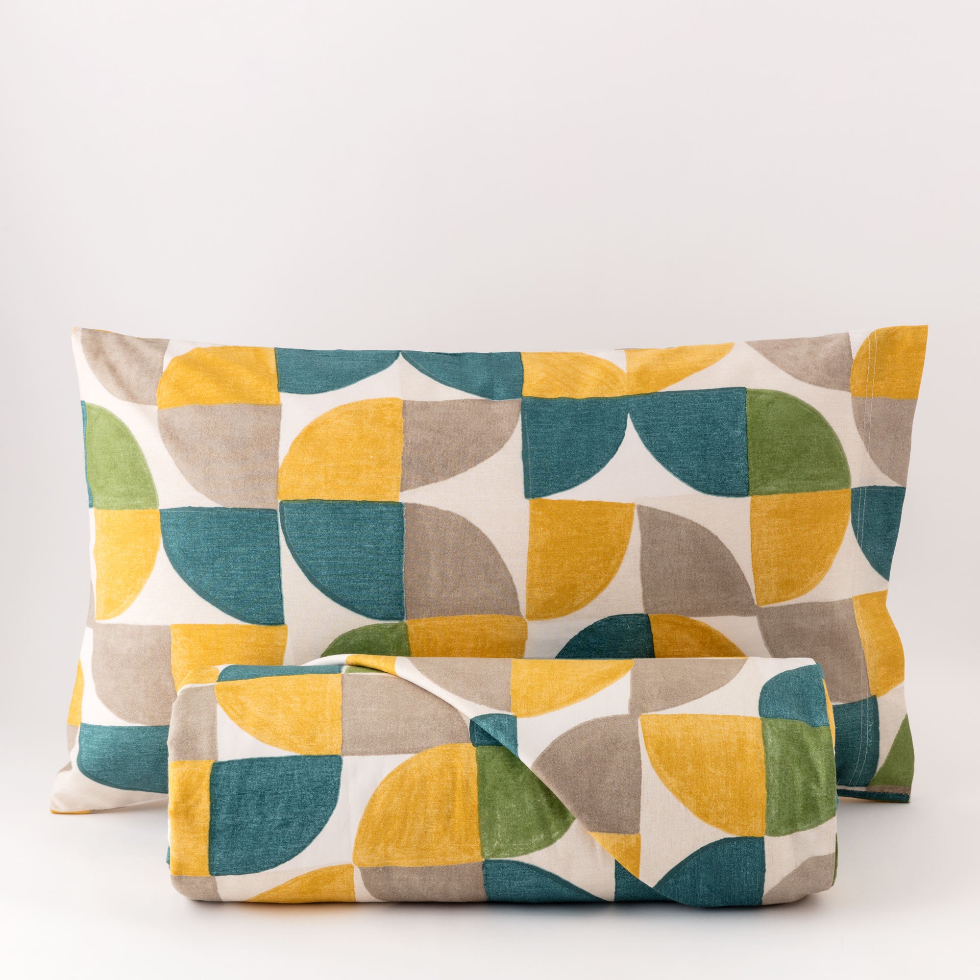 Parure Copripiumino Cotone Stampato Cassio Letto Riviera