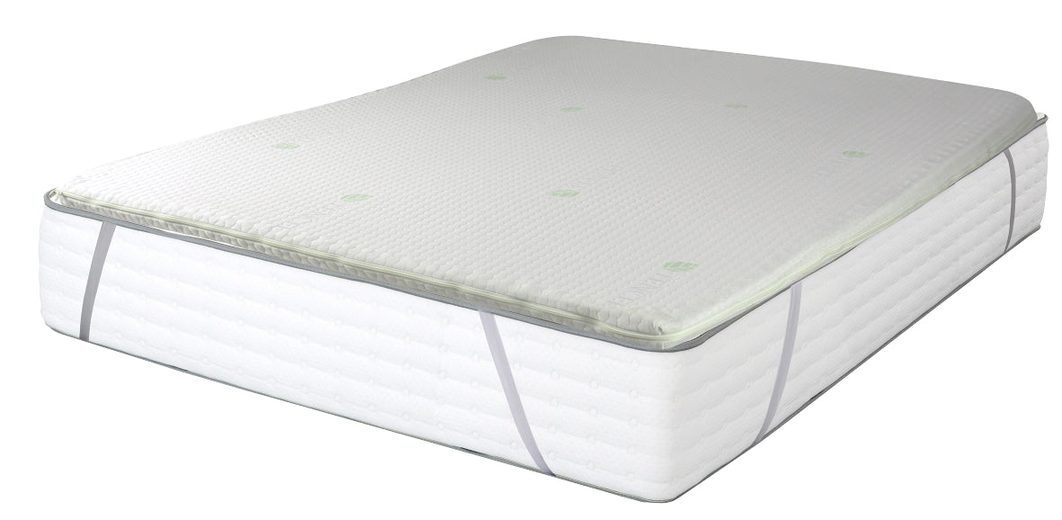 Topper Memory Alta Densità Made in Italy Materasso Moreali Tessile Casa Francese 140 x 200 Bianco