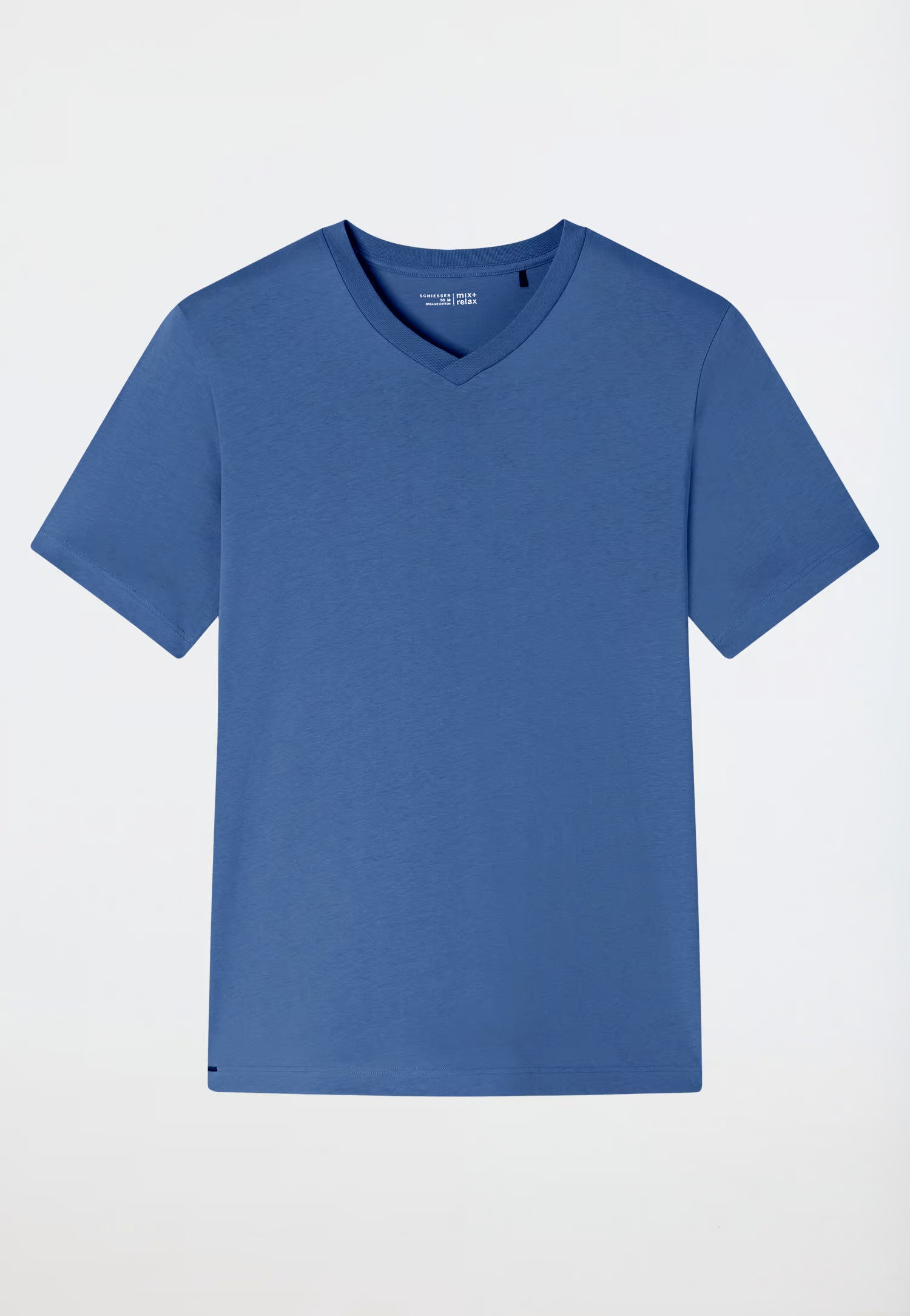Maglietta Manica Corta Uomo Cotone Denim Abbigliamento Schiesser