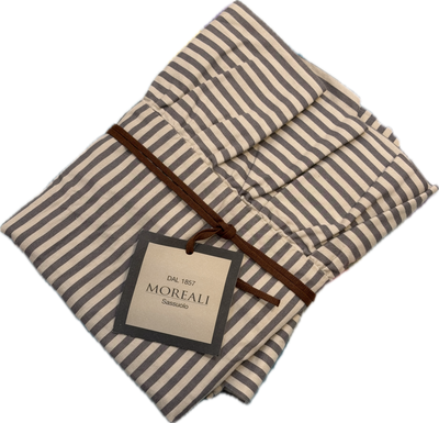 POPUP Coppia Federe Cotone No-Stiro Sovratinto FRAPPA Letto Moreali Tessile Casa 50 x 80 cm Righe Corda