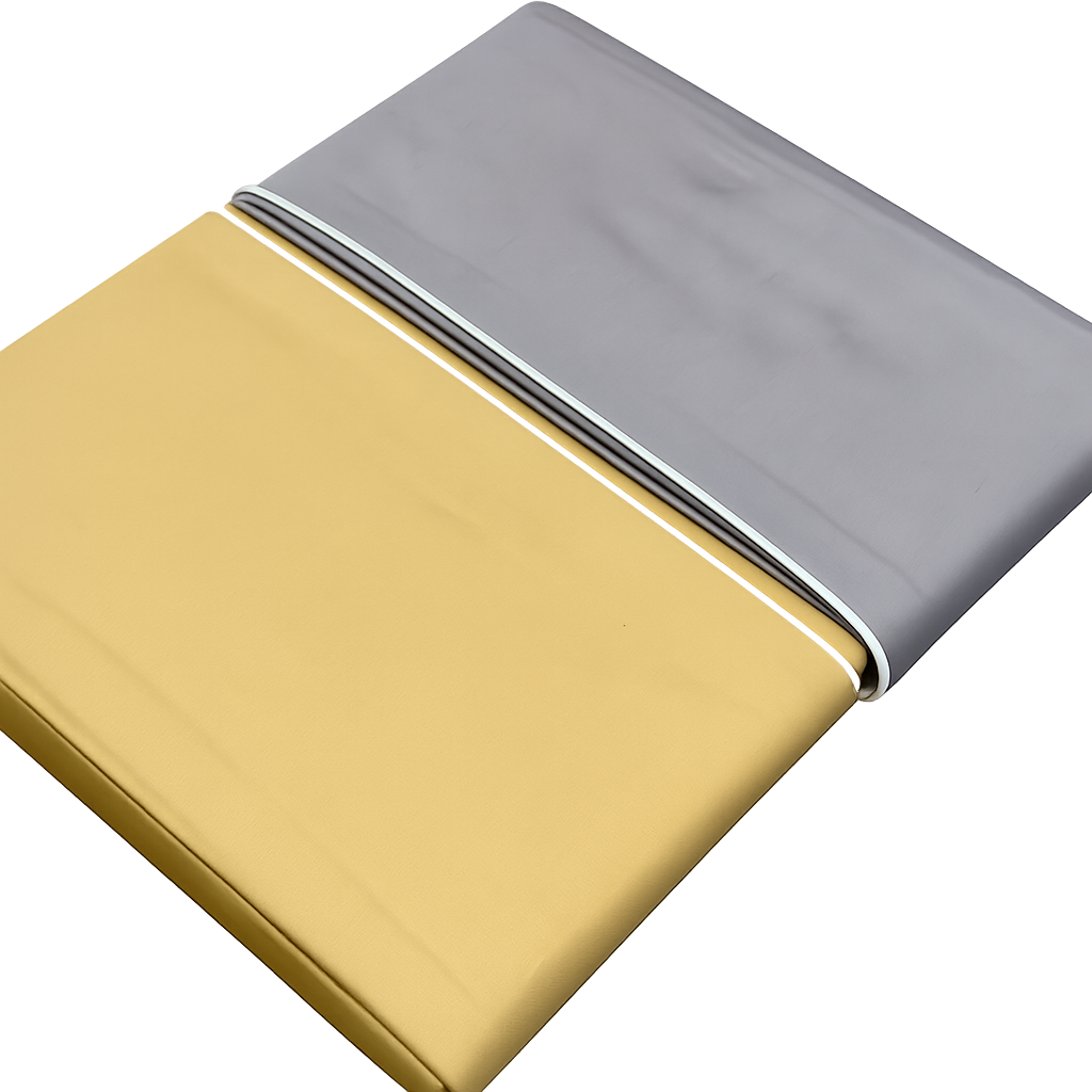 Parure Copripiumino Raso Satin Finesse Letto Moreali Tessile Casa Matrimoniale Noisette