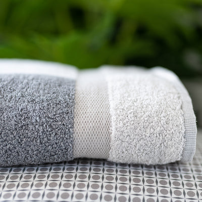 Set Asciugamani Cotone Americano Tinto Filo BOSTON Bagno Cogal