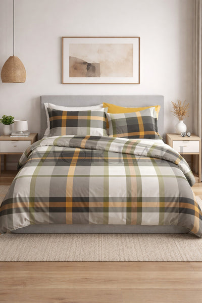 Parure Copripiumino BOSSI Miller Letto Bossi Matrimoniale Tinto Filo