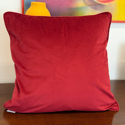 Fodera Cuscino Arredo Piping VELLUTO Made in Italy Soggiorno Moreali Tessile Casa