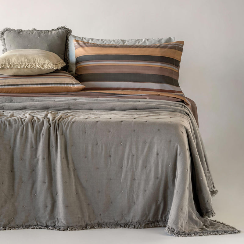 Trapuntino Cotone Stone Washed FERNANDA Letto Riviera