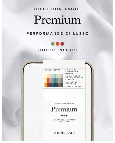 Sotto con Angoli in Jersey PREMIUM Letto Moreali Tessile Casa