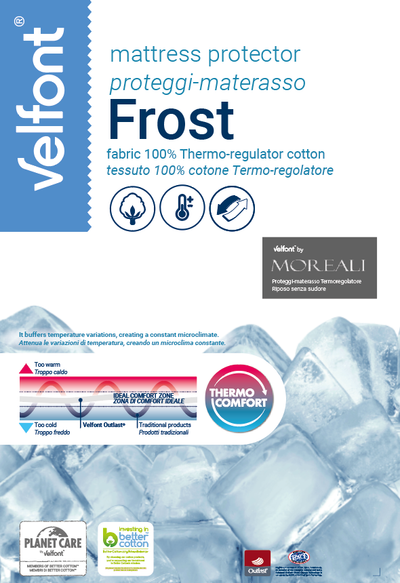 Coprimaterasso Termoregolatore Outlast® Materasso Velfont x Moreali