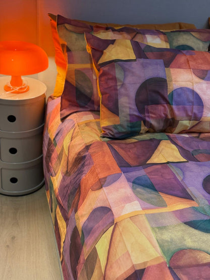 Parure Copripiumino Percalle Paracas Letto Fazzini