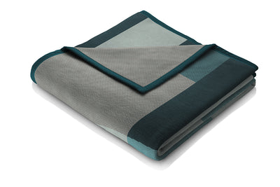 Plaid Caldo Cotone Echo Blue Soggiorno Borbo