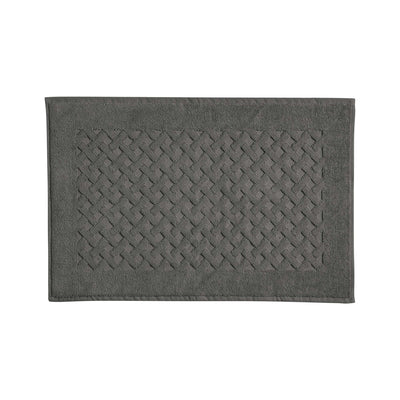 Tappeto Gommato in Spugna Intrecciata CAREZZA Bagno Moreali Tessile Casa 60 x 90 Antracite
