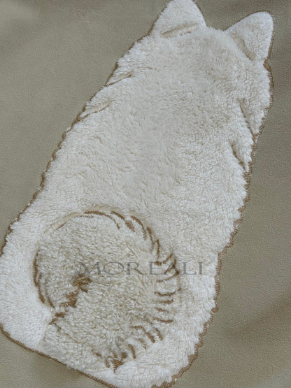 Plaid Pile Battuto Ricamato 'Volpino' Soggiorno Maryplaid