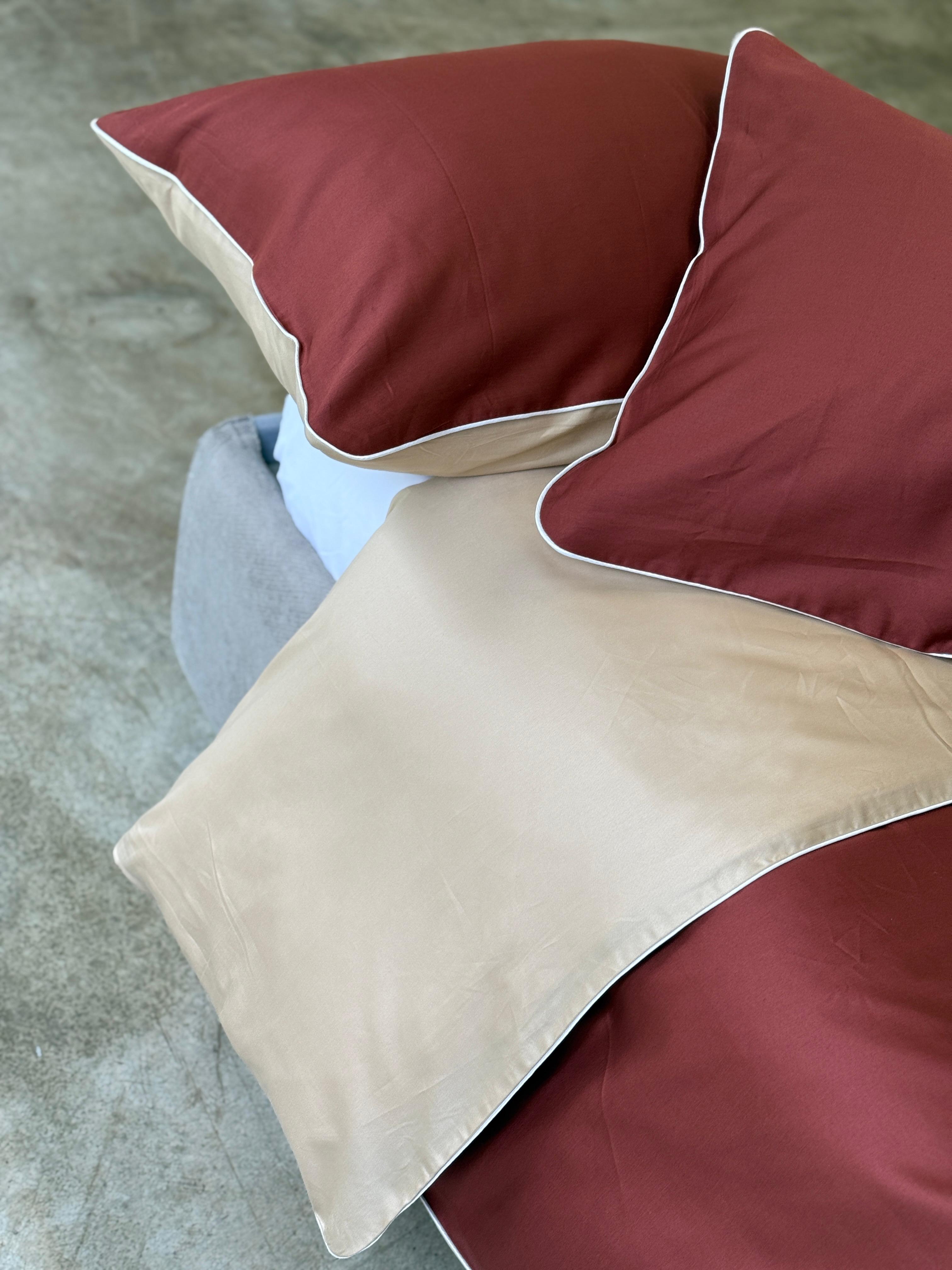 Parure Copripiumino Raso di Cotone Double Letto Moreali Tessile Casa