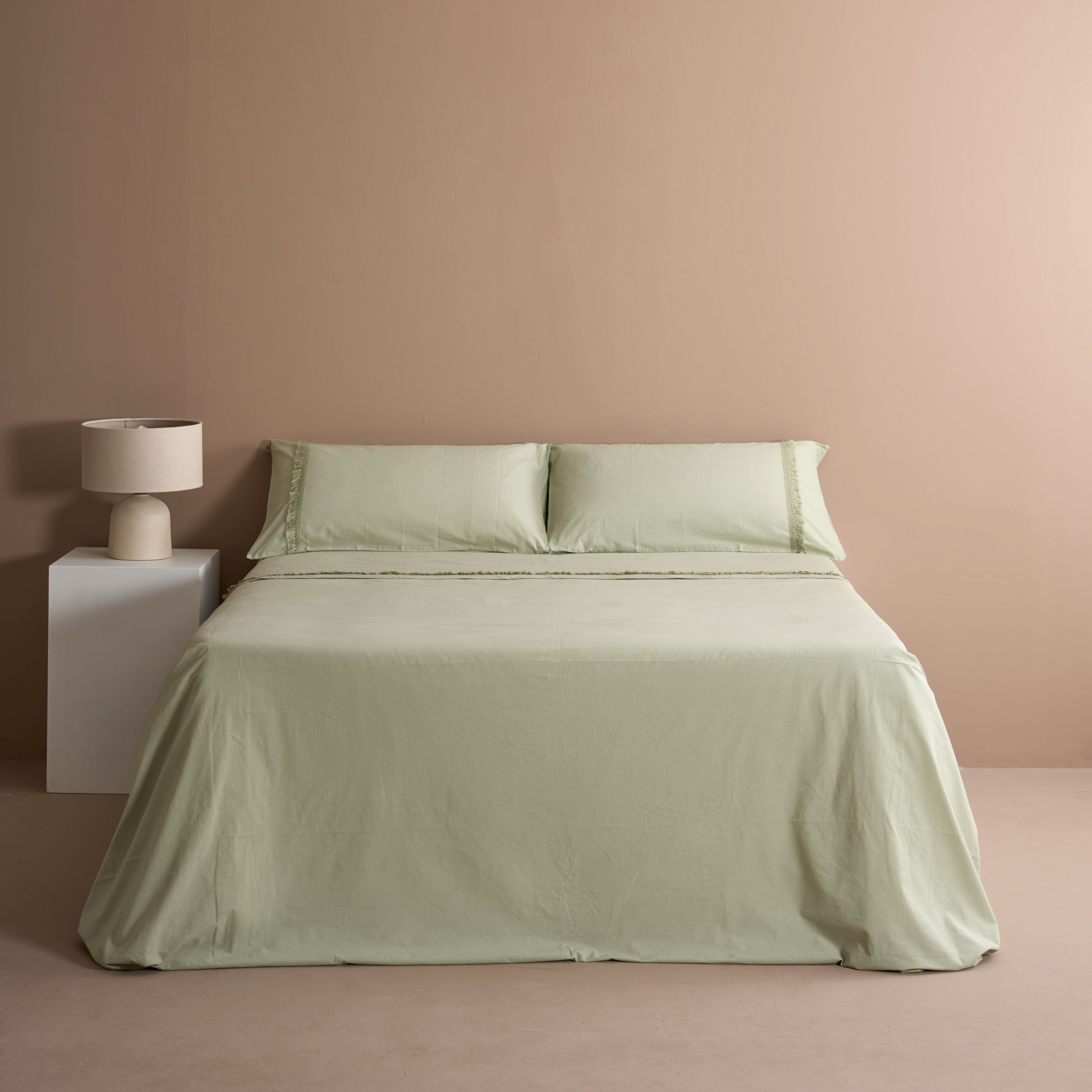 Parure Lenzuola No-Stiro Pizzo DUCALE Letto Moreali Tessile Casa