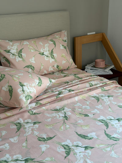 POPUP - Completo Lenzuola Cotone Stampato CALLA