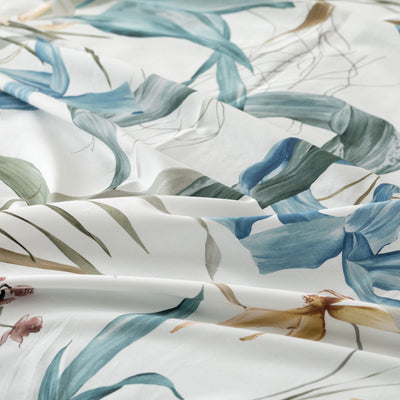 Completo Lenzuola Copriletto Raso 300TC Stampa Digitale PREZIOSA Letto Reevèr