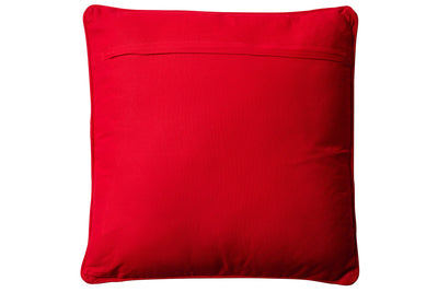 Cuscino Arredo 100% Cotone Ricamato RED GARDEN Soggiorno Moreali Tessile Casa