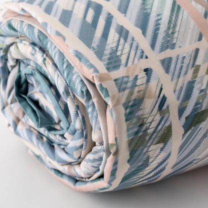 Parure Copripiumino Percalle Stampa Digitale Yuta Letto Riviera