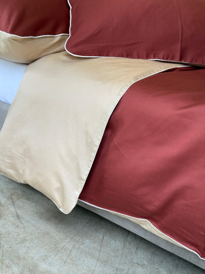 Parure Copripiumino Raso di Cotone Double Letto Moreali Tessile Casa