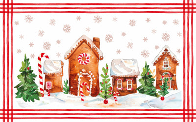 Coppia di Federe Madapolam Natalizie Letto Riviera 50 x 80 cm Sweet Home