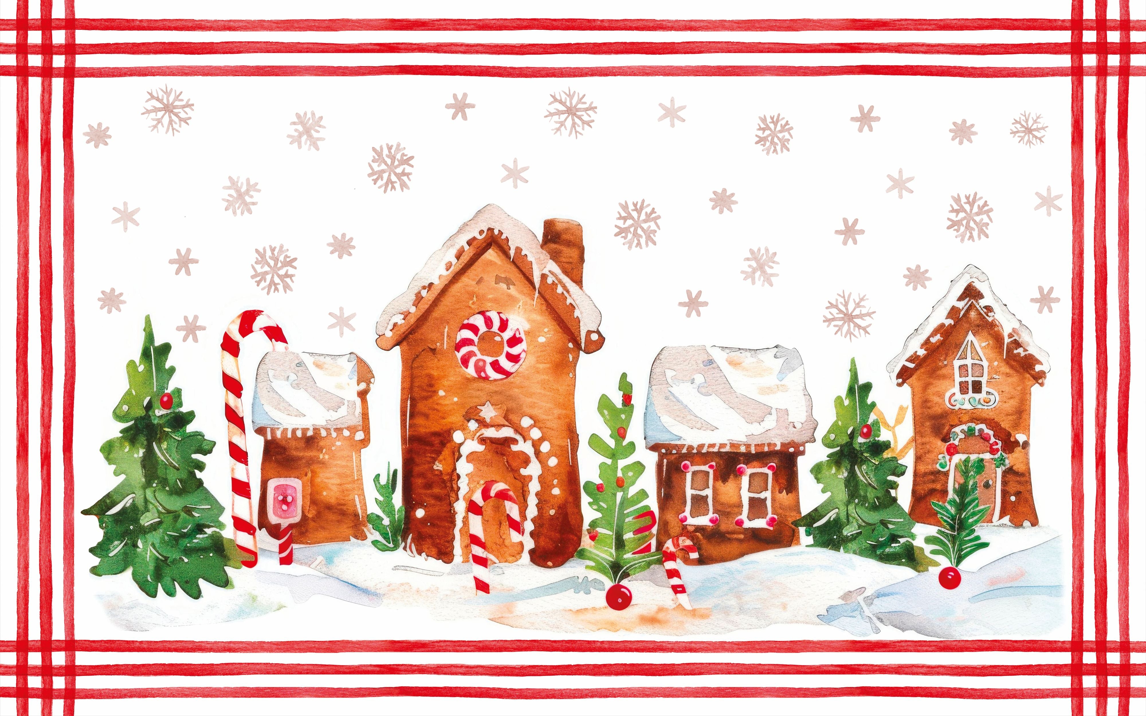 Coppia di Federe Madapolam Natalizie