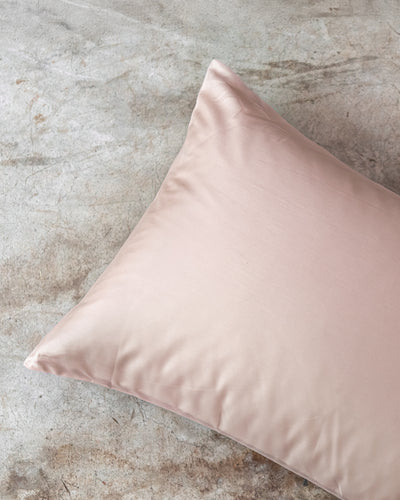 Federa Tinta Unita Raso di Cotone Letto Moreali Tessile Casa 52 x 82 cm Rosa Tenue