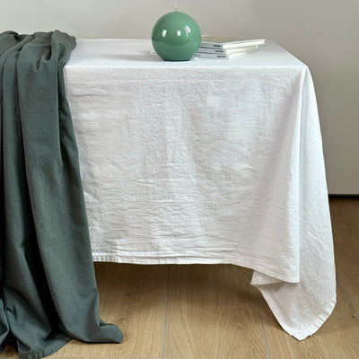 Tovaglia No-Stiro Cotone STONE Cucina Moreali Tessile Casa 150 x 180 Bianco