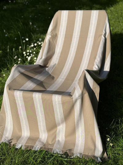 Telo Mare Spugna e Cotone Righe Ton-Sur-Ton Bagno Moreali Tessile Casa