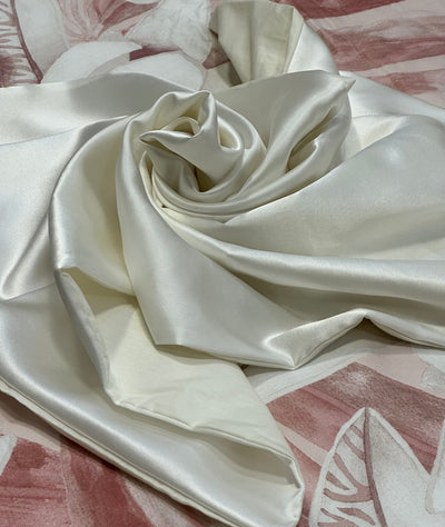 Federa Double in Seta ROYAL Made in Italy Letto Moreali Tessile Casa 50 x 80 cm Bianco Seta