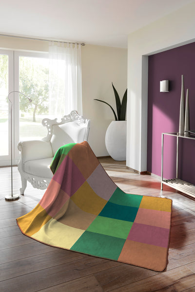 Plaid Caldo Cotone Flash Check Soggiorno Borbo 150 x 200 Multicolor