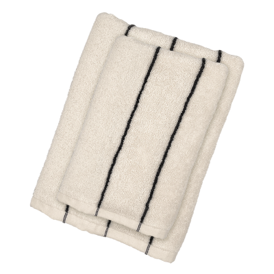 Set Asciugamani Tinto Filo SMART Bagno Fazzini 100 x 50 / 50 x 38 Off White/Blu