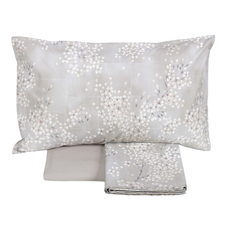 Completo Lenzuola Copriletto Percalle KIMONO Letto Fazzini