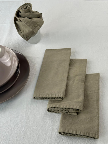 Set 4 Tovaglioli No-Stiro Cotone STONE Cucina Moreali Tessile Casa