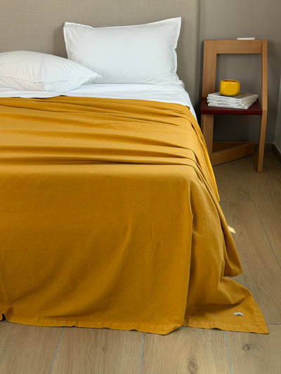 Copriletto No-Stiro ESSENZIALE Letto Moreali Tessile Casa Matrimoniale 270 x 270 Ambra
