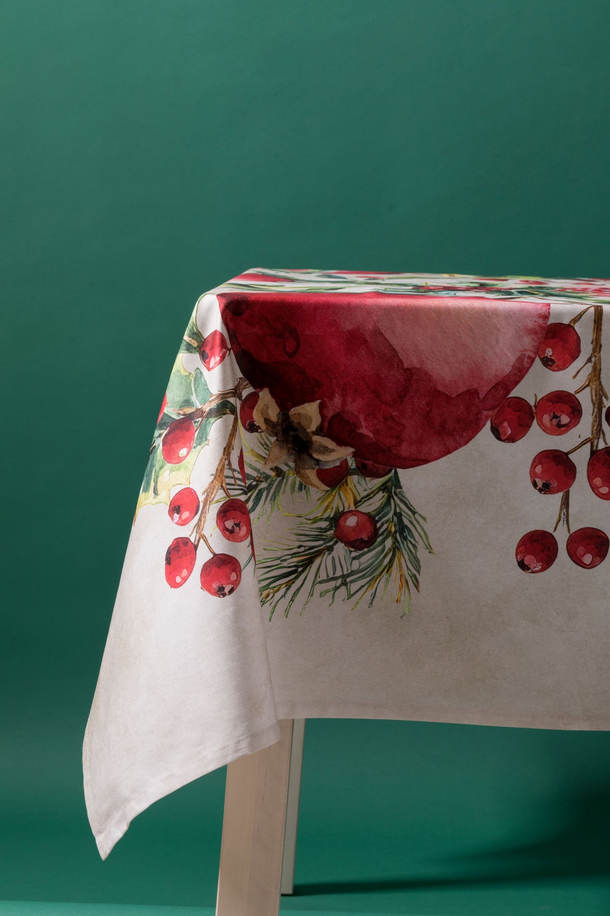 Tovaglia Twill Cotone Antimacchia CAROL Cucina Moreali Tessile Casa Runner 45 x 150 Natalizio