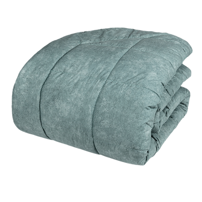 Trapunta Percalle Galuchat Letto Fazzini 270 x 270 Petrolio