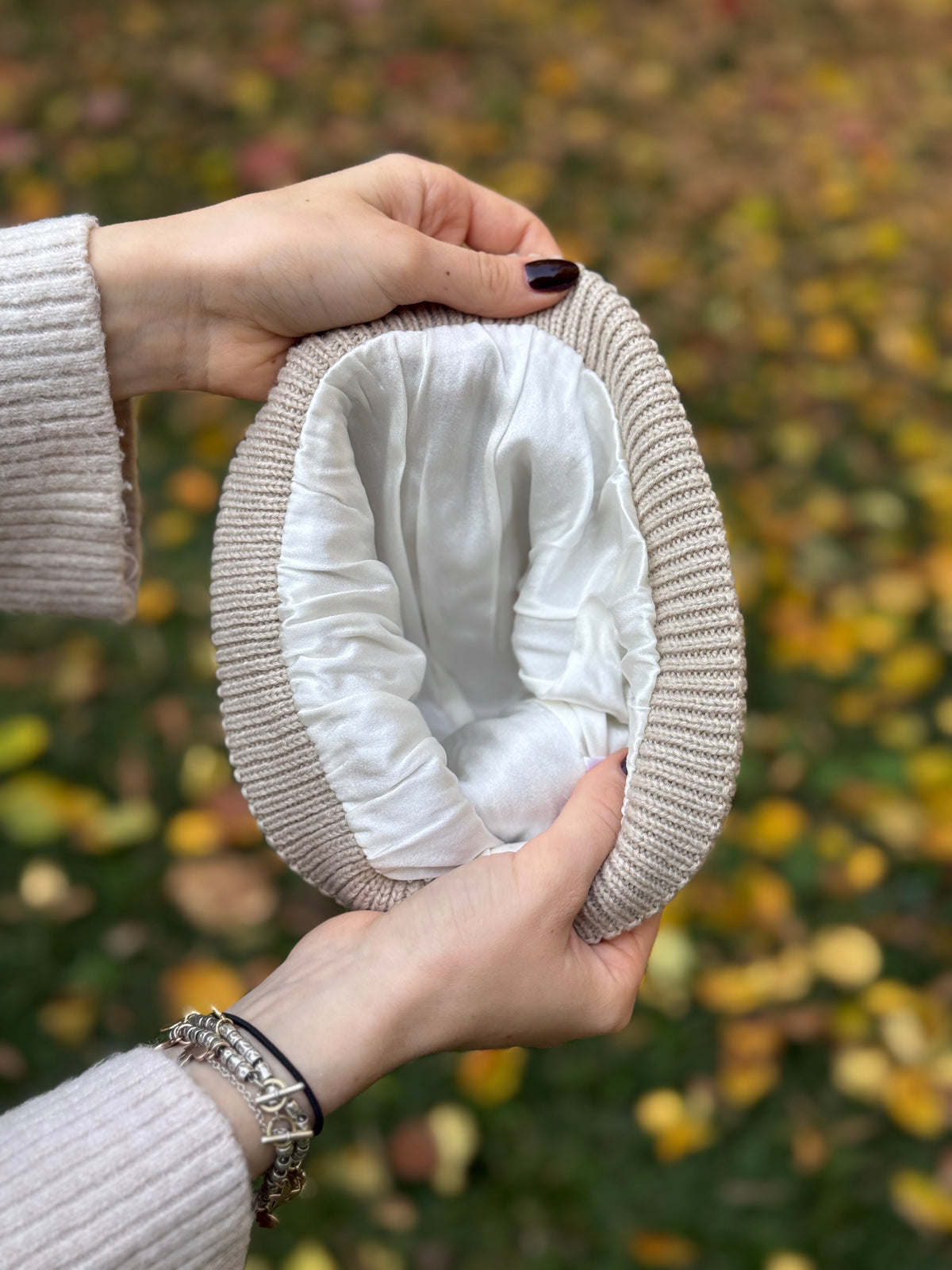 Cappello Fodera Pura Seta Accessorio Moreali Tessile Casa