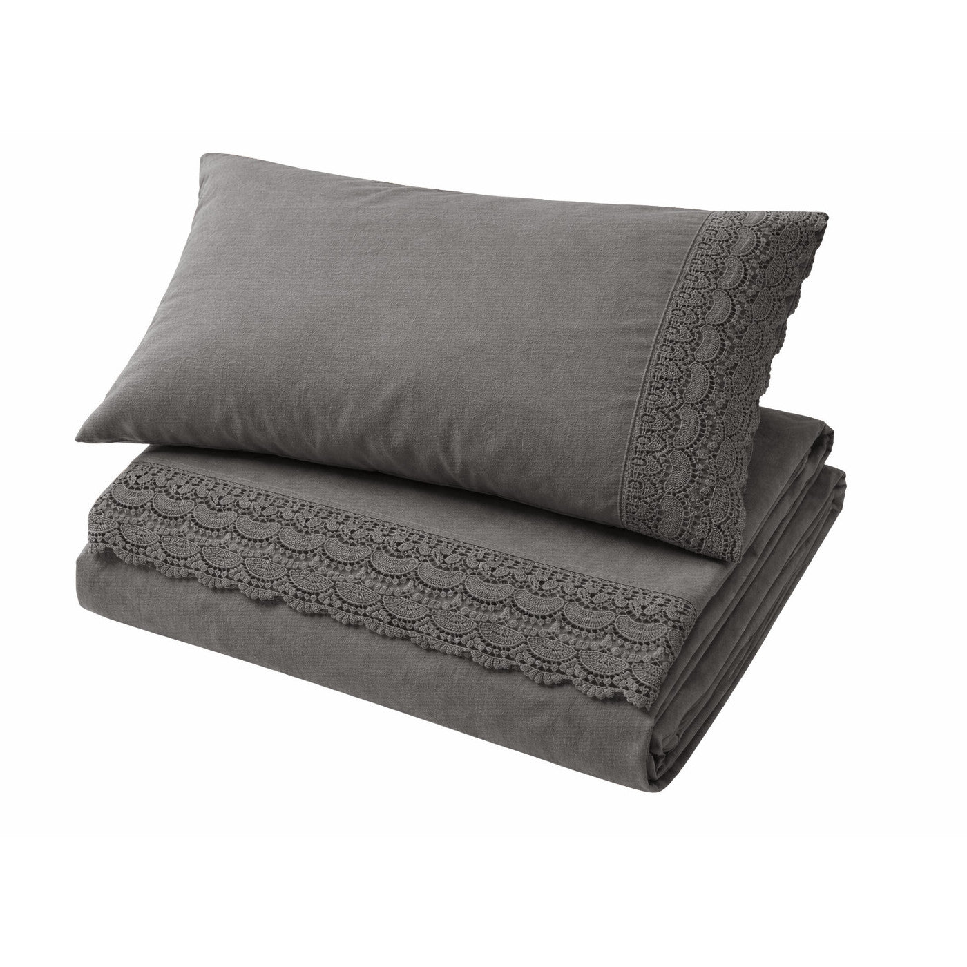 Completo Lenzuola No-Stiro Pizzo Alto REGINA