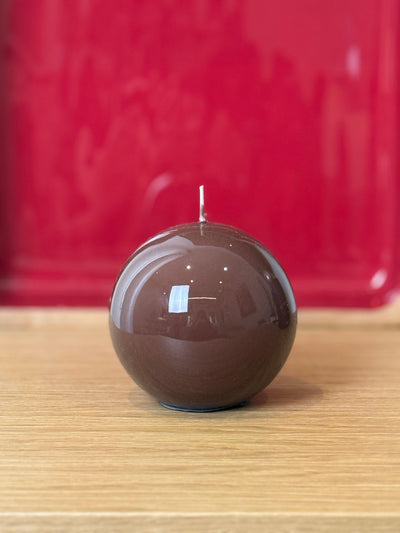 Candela Sfera Handmade in Italy Soggiorno Meloria 100 mm Cioccolato