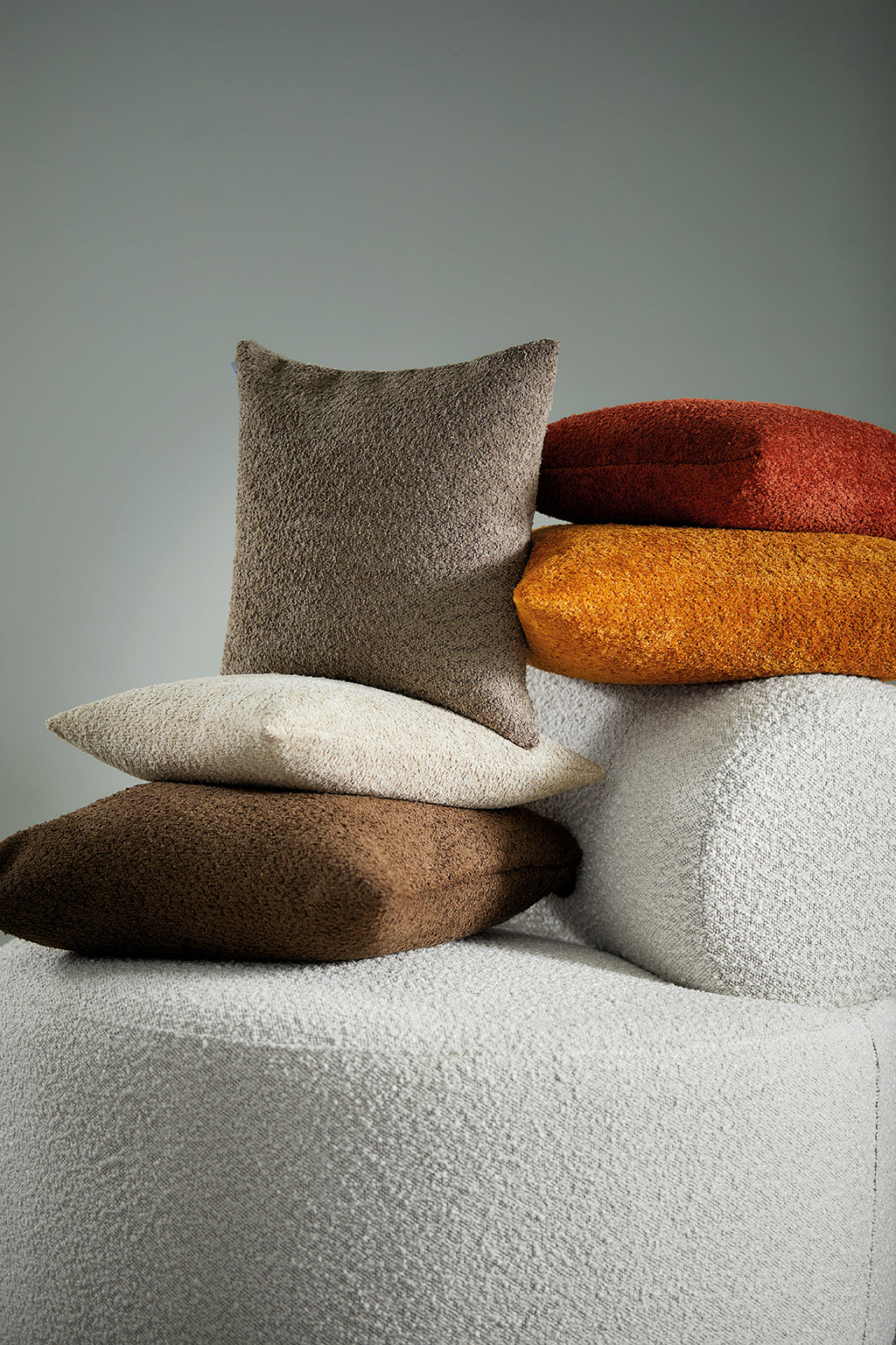 Fodera Cuscino Arredo BOUCLÈ Made in Italy Soggiorno Moreali Tessile Casa