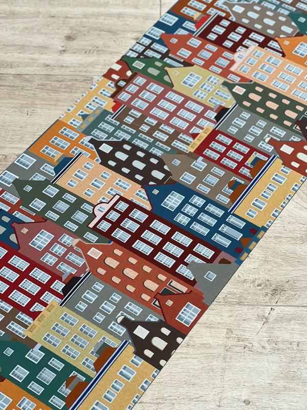 POPUP - Tappeto Da Cucina Casette 1m Soggiorno Moreali Tessile Casa 1 metro Casette