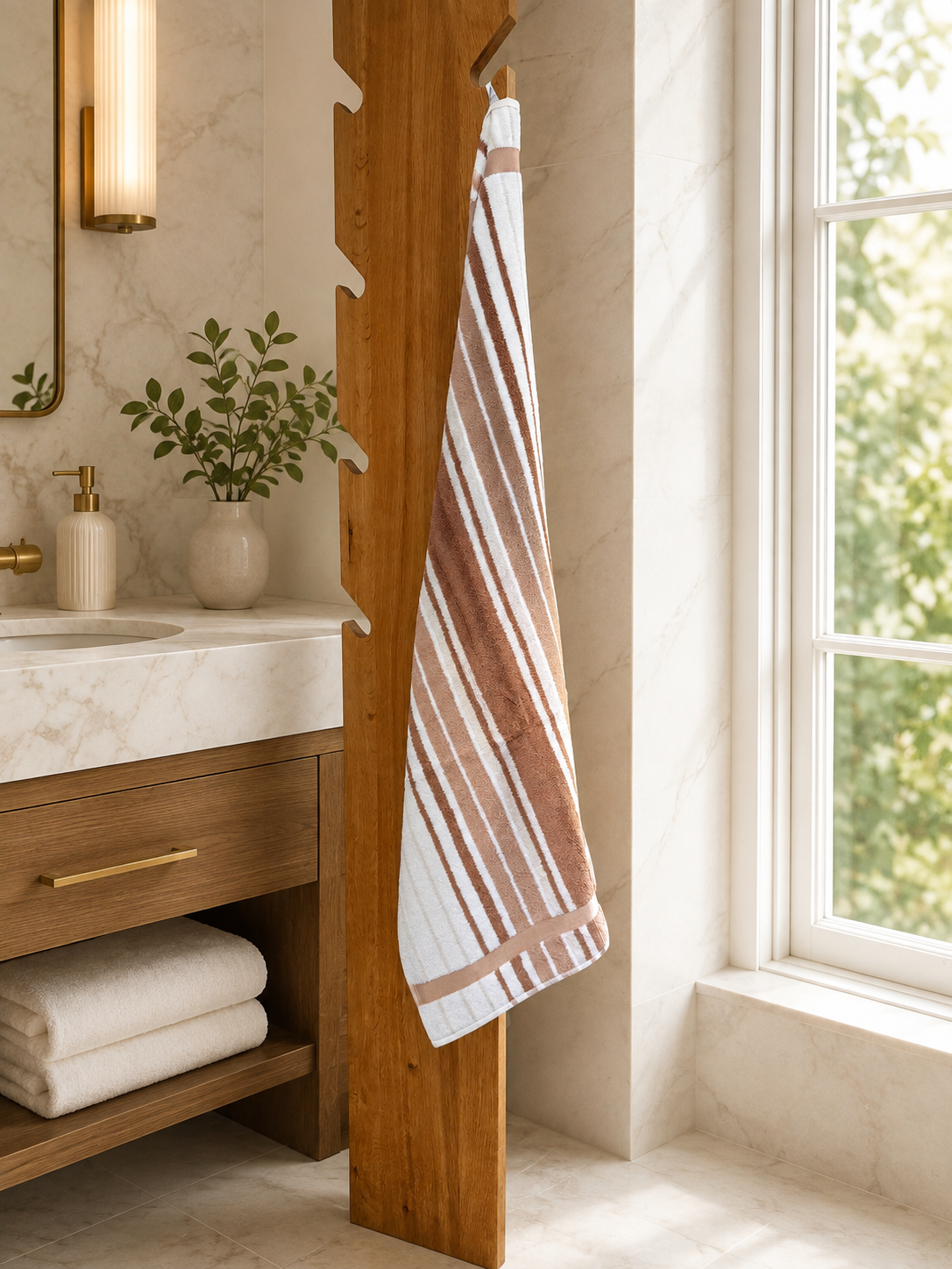 Asciugamano MAXI Cotone Americano Tinto Filo Bagno Moreali Tessile Casa