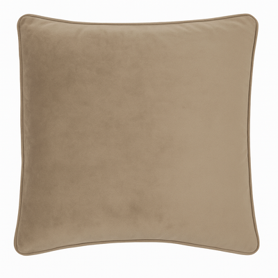 Fodera Cuscino Arredo Piping VELLUTO Made in Italy Soggiorno Moreali Tessile Casa 50 x 50 Tortora 130