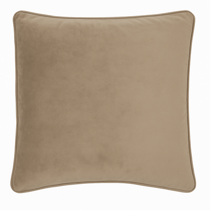 Fodera Cuscino Arredo Piping VELLUTO Made in Italy Soggiorno Moreali Tessile Casa 50 x 50 Tortora 130