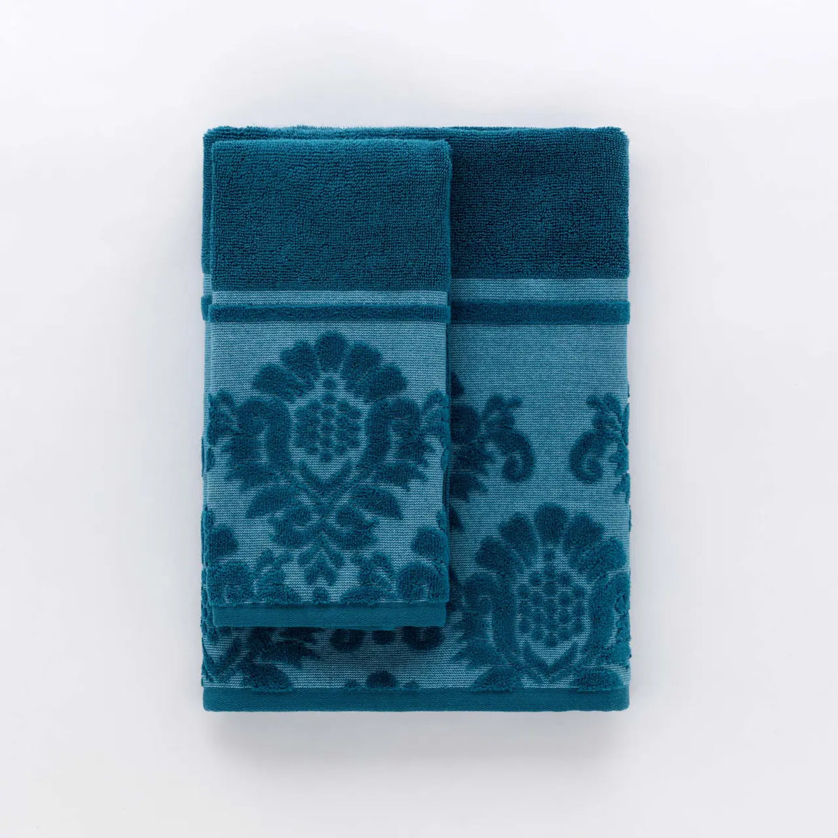 Set Asciugamani Jacquard SAVOY Bagno Riviera 60 x 110 / 40 x 60 Ottanio