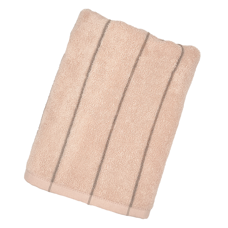 Telo Doccia Tinto Filo SMART Bagno Fazzini 70 x 140 Rosa Cipria/Beige