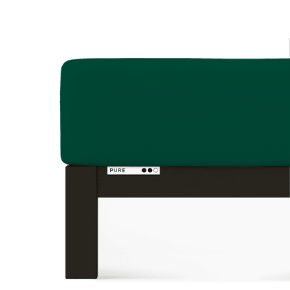 Sotto con Angoli in Jersey-Elastan PURE Materasso Moreali Tessile Casa Franc./Matr. Standard | da 140x190 a 160x220 Verde Foresta 690